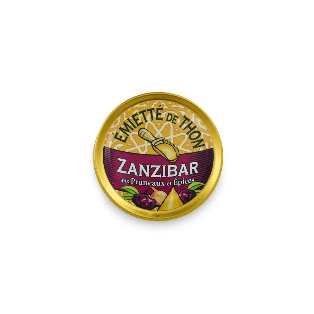 Emiettes de thon Zanzibar (épices et pruneaux) 80gr