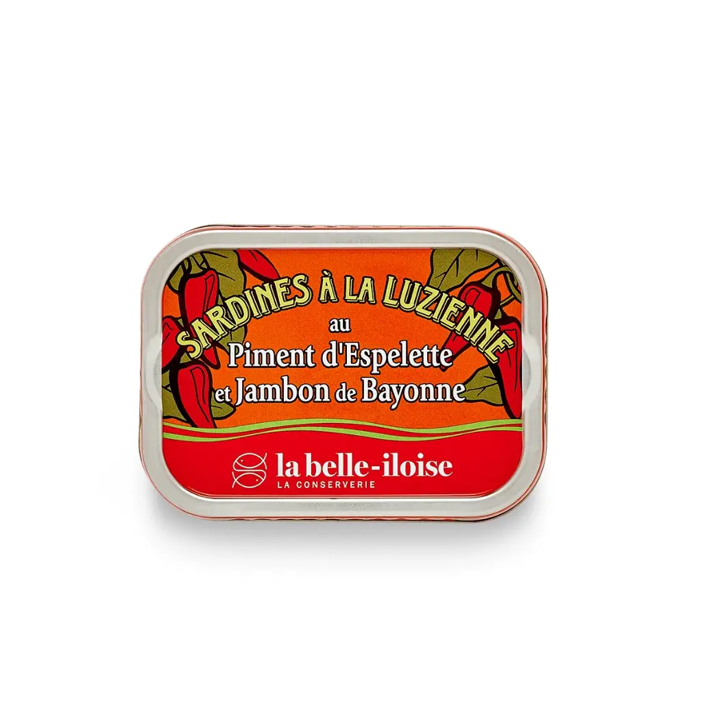 Sardines Luzienne (jambon de Bayonne et piment d'Espelette) 115gr