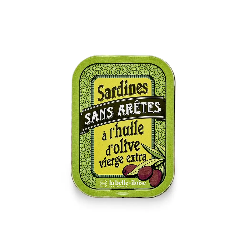 Sardines entières sans arêtes à l'huile d'olive vierge extra 115gr