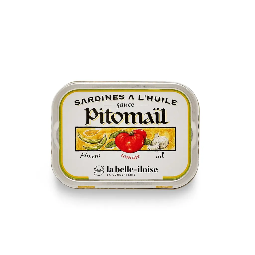 Sardines à la sauces pitomail (piment, tomate et ail) 115gr