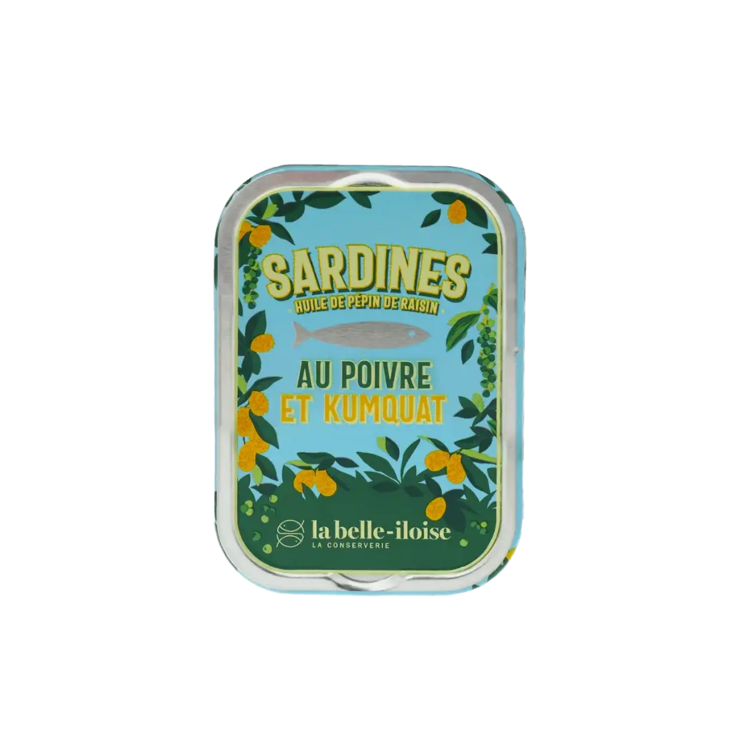 Sardines au poivre vert et kumquat 115gr