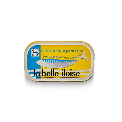 [526] Filets de maquereaux marinés au vin blanc et aux aromates 118gr