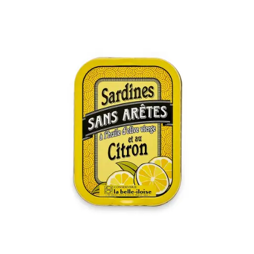 [554] Sardines entières sans arêtes à l'huile d'olive vierge et citron 115gr