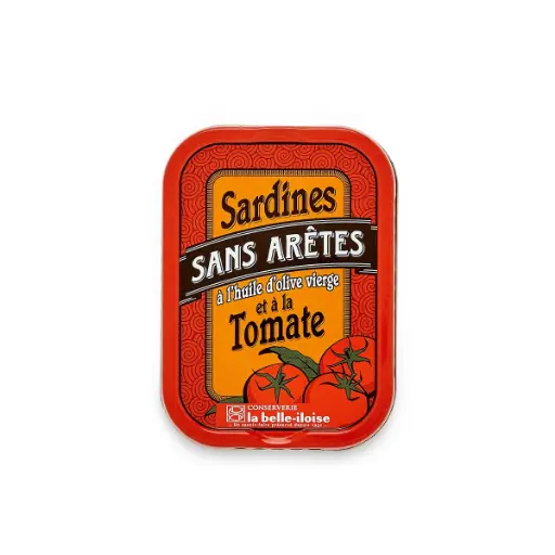[555] Sardines entières sans arêtes à l'huile d'olive vierge et tomate 115gr